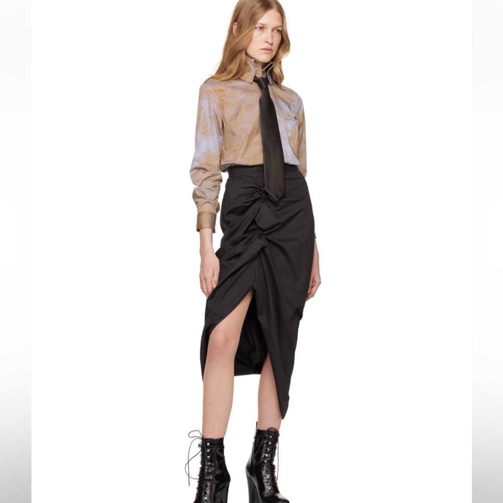 VIVIENNE WESTWOOD Capsule Brown Classic Krall Shirt - Picture 4 of 16